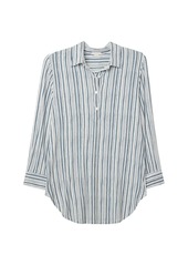 Eberjey Striped Button-Front Pajama Top
