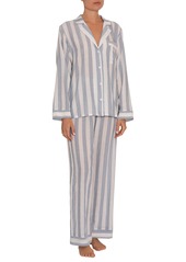 Women's Eberjey Umbrella Stripe Long Pajamas