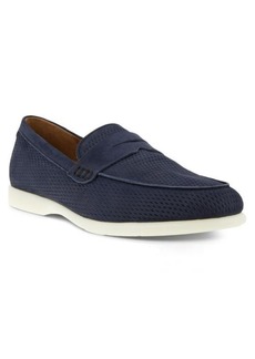 ECCO Citytray Lite Perforated Penny Loafer in Night Sky at Nordstrom