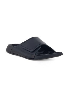 ECCO Cozmo Slide Sandal in Black Leather at Nordstrom