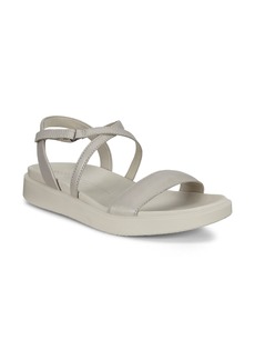 ECCO Flowt LX Strappy Sandal in Gravel Leather at Nordstrom