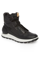 ECCO Limited Edition Exostrike Dyneema Sneaker Boot in Black Leather at Nordstrom