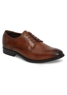 ECCO Melbourne Plain Toe Derby in Amber Leather at Nordstrom