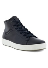 ECCO Soft 7 City High Top Sneaker in Black at Nordstrom