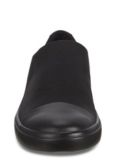 ECCO Soft 7 Gore-Tex® Waterproof Wedge Sneaker in Black/Black Fabric at Nordstrom Rack