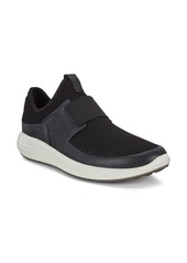 ECCO Soft 7 Runner Slip-On Sneaker in Black Leather at Nordstrom