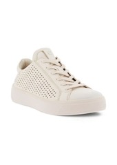 ECCO Street Tray Perforated Sneaker in Limestone at Nordstrom