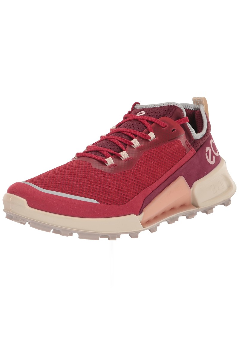 ECCO Women's Biom 2.1 Low Textile Trail Running Shoe Chili RED/Morillo Nubuck