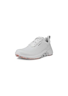 ECCO Women's Biom Hybrid 4 Gore-TEX Waterproof Golf Shoe White/Lydia KO Edition 7-7. 5