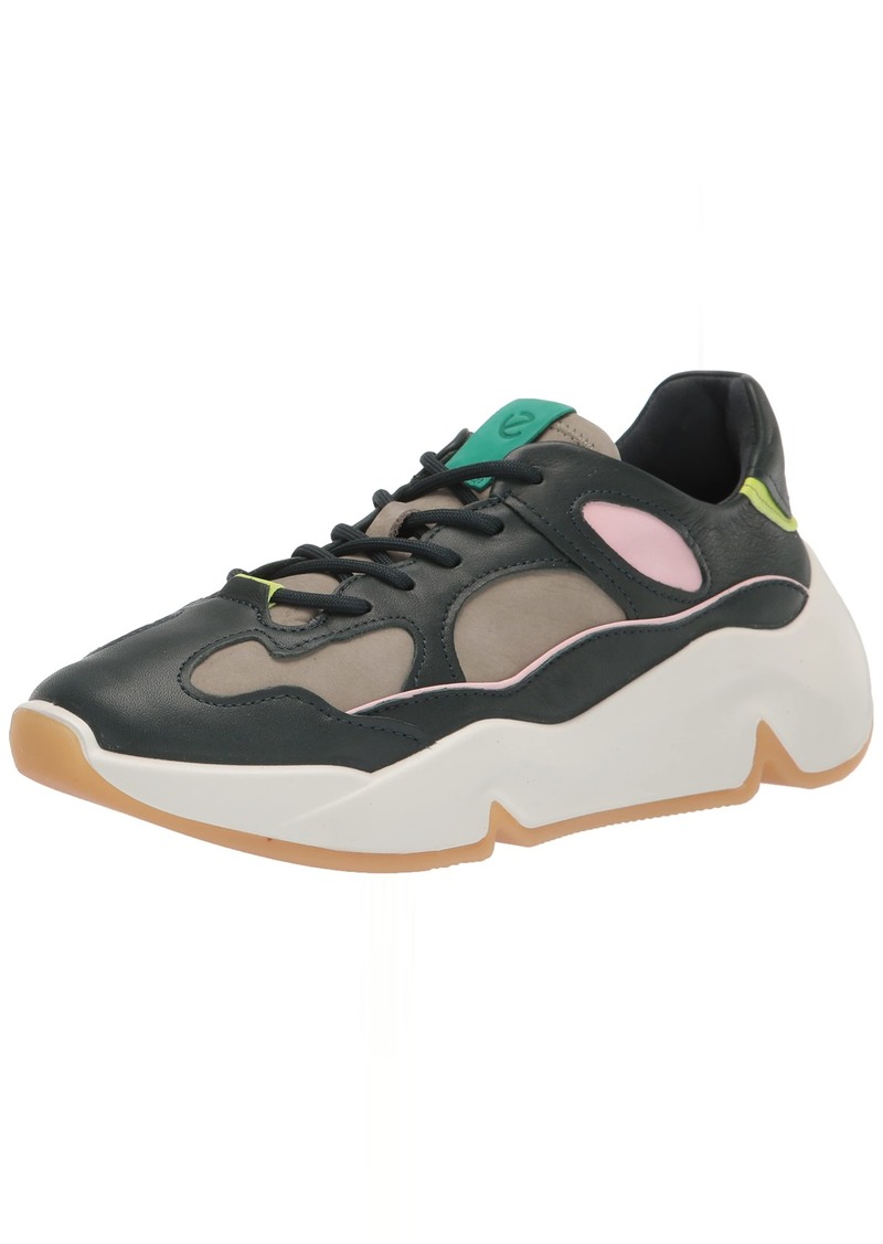 Ecco Women's Chunky Tie Sneaker Multicolor SEA Tangle