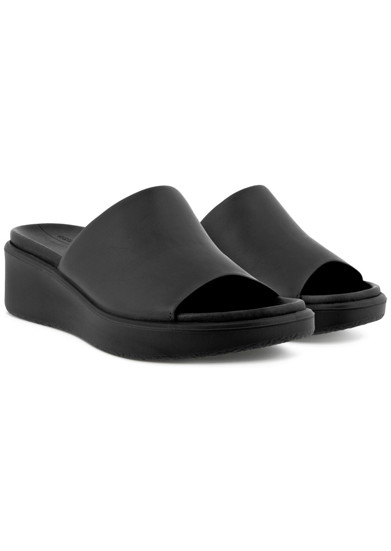 Ecco Women's Flowt Lx Wedge Slide Sandals - Black
