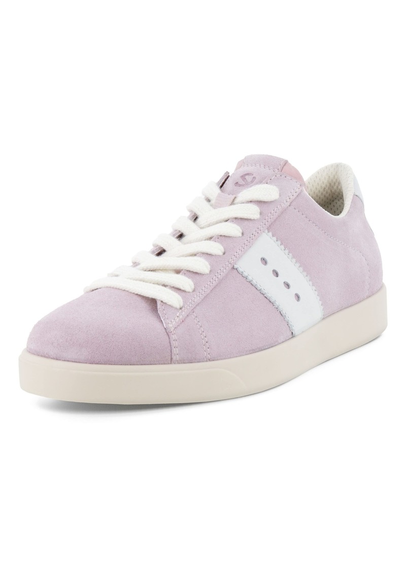 ECCO Women's Street LITE Retro Sneaker Violet ICE/White Suede