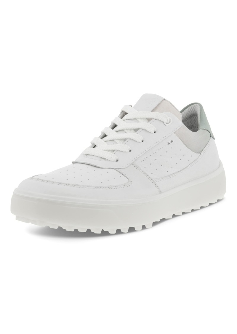 ECCO Women's Tray Hydromax Waterproof Golf Shoe White/White/ICE Flower/Delicacy