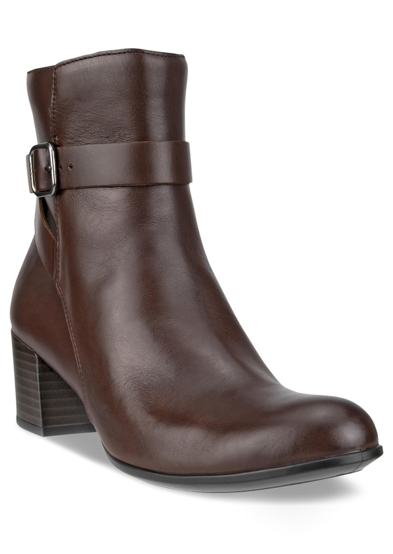 Ecco Womnen's Dress Classic 35 Block Heel Booties - Potting Soil