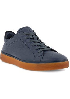 ECCO Street Tray Mens Faux Leather Lace-Up Oxfords