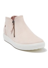 ECCO Soft 7 High Top Sneaker in Rose Dust Leather at Nordstrom