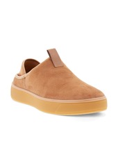 ECCO Street Tray Genuine Shearling Lined Slipper in Toffee at Nordstrom