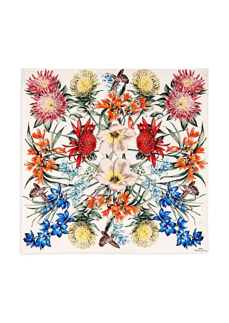 Echo Blooms of Oceana Silk Scarf