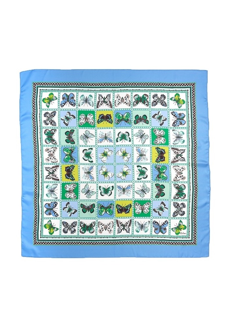 Echo Butterfly Display Silk Square Scarf