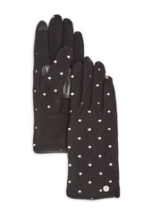 Echo Dot Dot Dot Embroidered Wool Blend Gloves