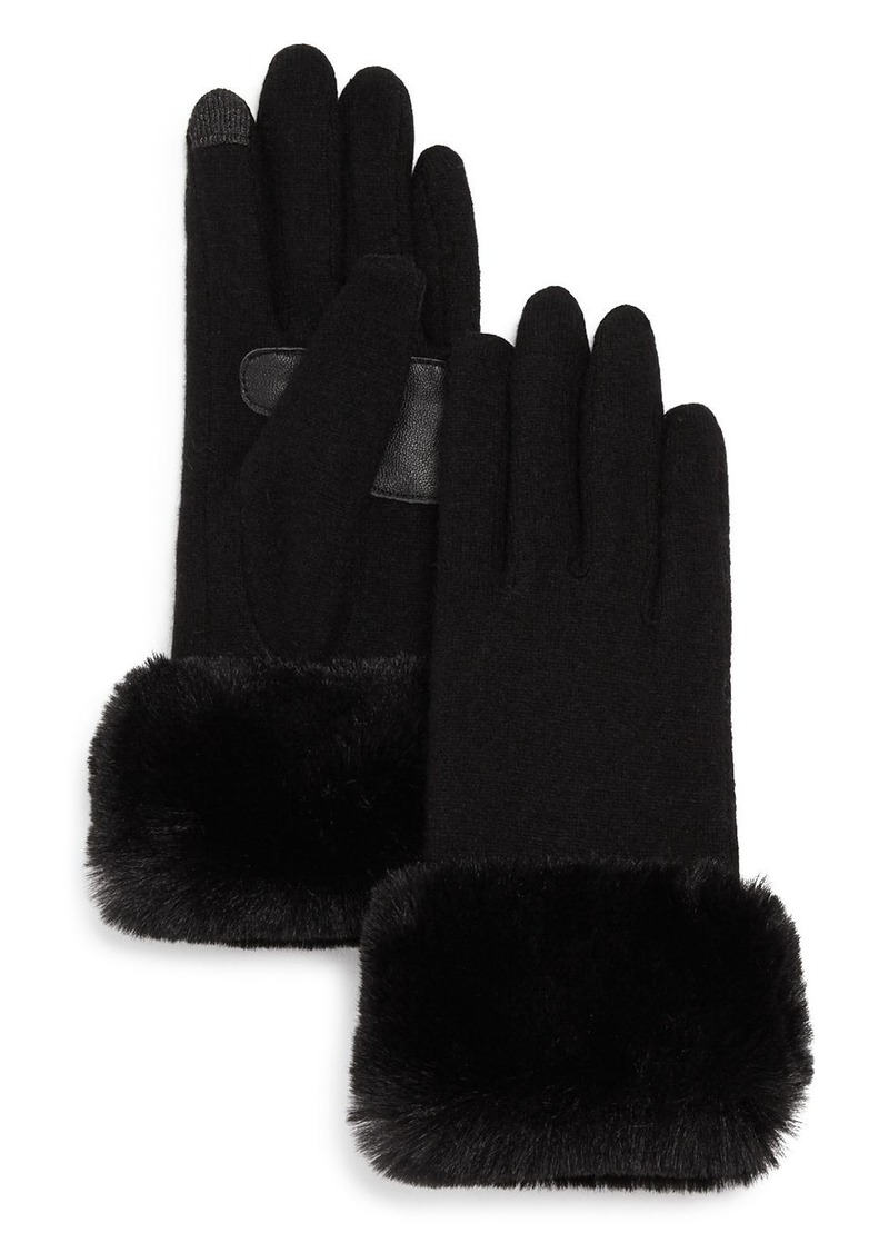 Echo Faux-Fur Cuff Tech Gloves - 100% Exclusive 