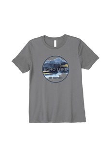 Echo Lake New Hampshire NH Watercolor Design Premium T-Shirt