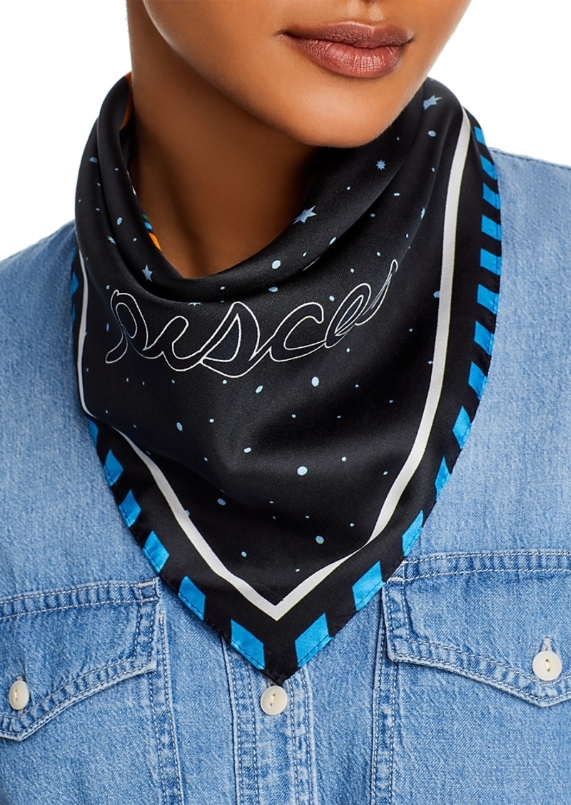 Echo The Signs Silk Square Scarf