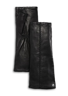 Echo Whipstitch Fingerless Leather Gloves