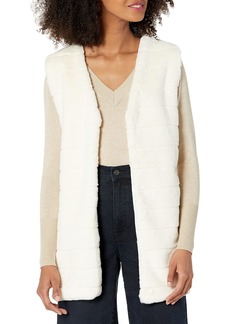 Echo Women's Faux Fur Vest Ivory Medium/Large
