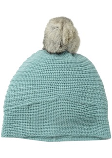 Echo Women's Wool Blend Beanie Hat with Rabbit Pom
