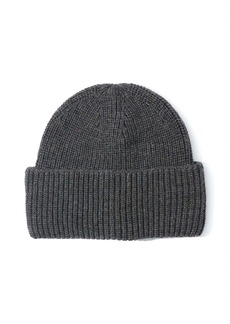 Echo Perfect Ribbed Beanie In Charcoal