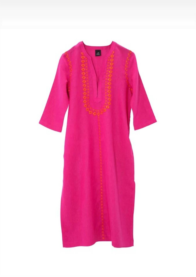 Echo Women's Catalina Embroidered Caftan In Hibiscus