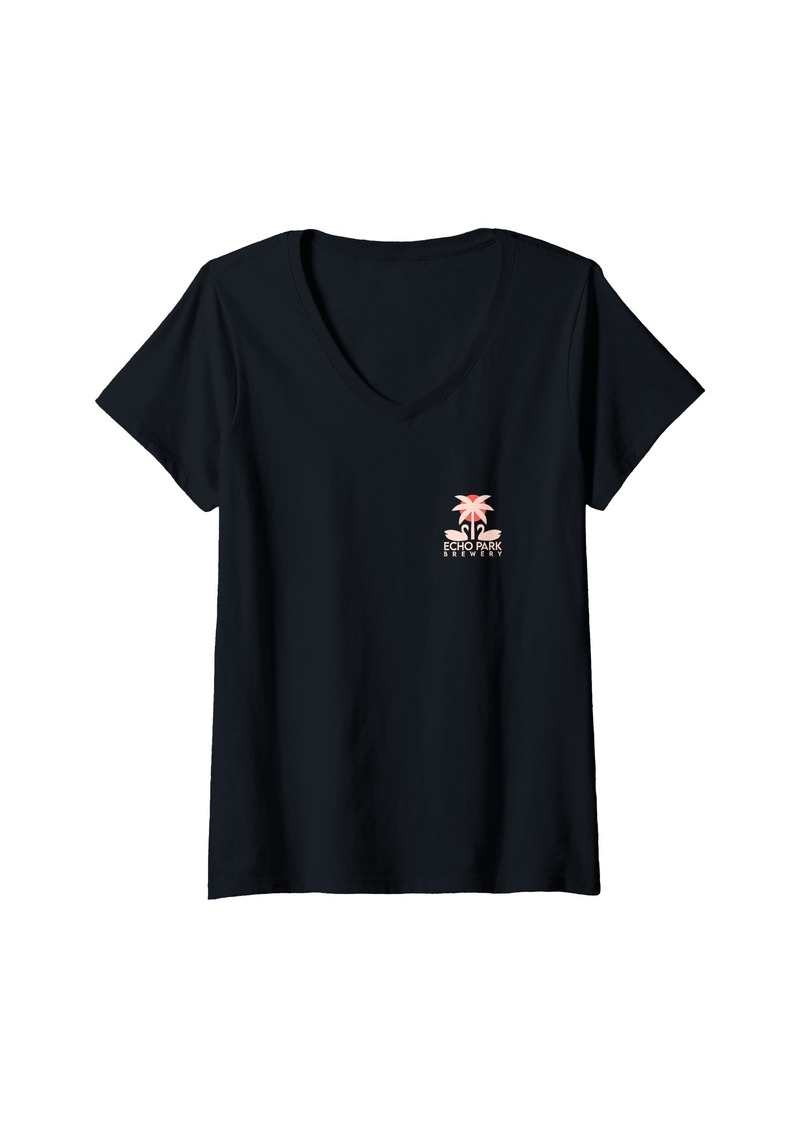 Womens Echo Park Brewery V-Neck T-Shirt