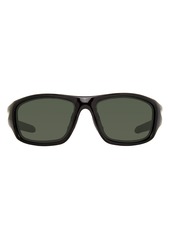 Eddie Bauer 61mm Rectangle Sunglasses in Black/Green at Nordstrom Rack