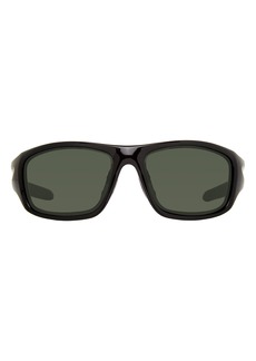 Eddie Bauer 61mm Rectangle Sunglasses in Black/Green at Nordstrom Rack