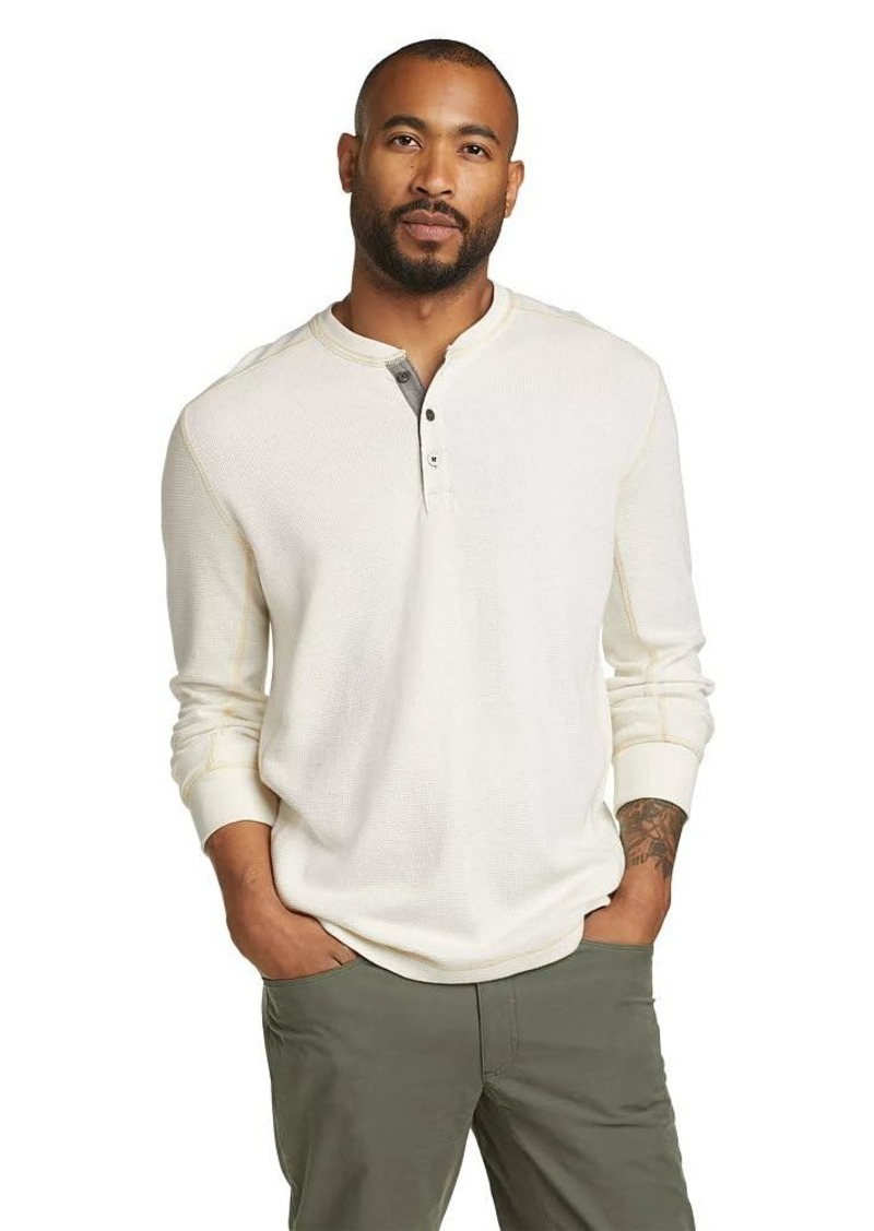 Eddie Bauer Men's Classic Fit Favorite Long-Sleeve Thermal Henley Shirt