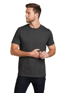 Eddie Bauer Men's Legend Wash 100% Cotton Short-Sleeve Classic T-Shirt Dk Charcoal HTR