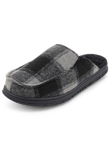 Eddie Bauer Men's Oliver Slippers | House Slippers for Men | Cushioned Footbed Lightweight Slip-On Bedroom Shoes with Rubber Outsole