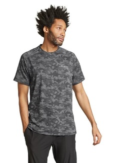 Eddie Bauer Men's Resolution Jacquard T-Shirt Charcoal HTR XXX-Large