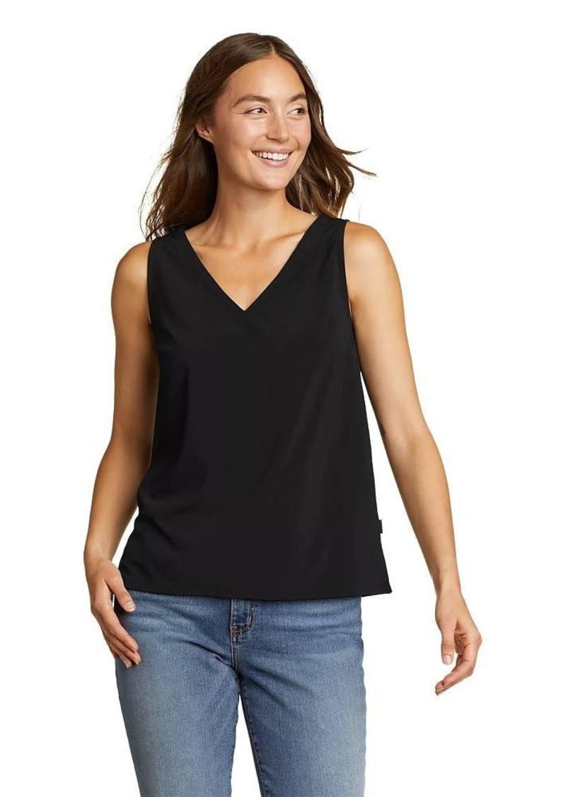 Eddie Bauer Women's Departure V-Neck Tank Top - Solid