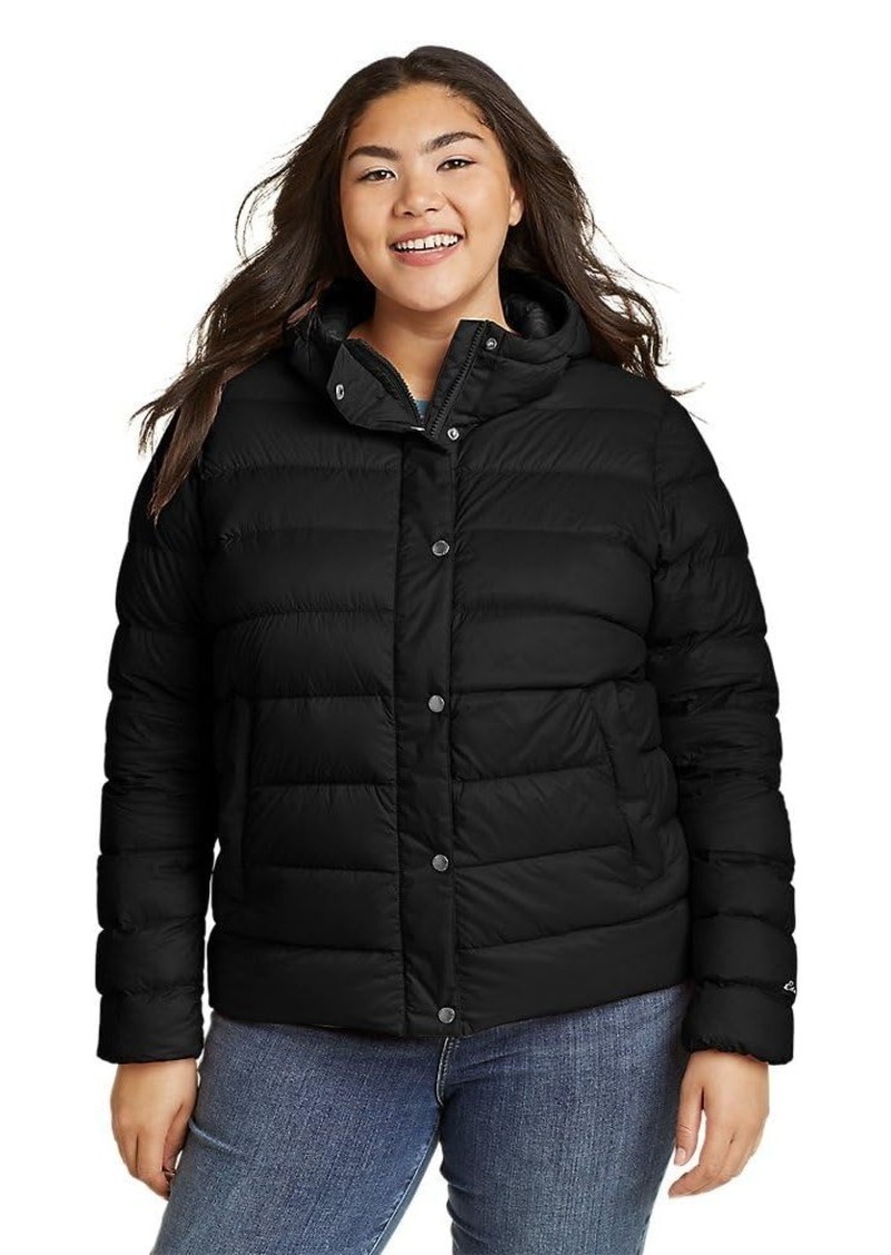 Eddie Bauer Women's StratusTherm Down Hooded Jacket   Plus