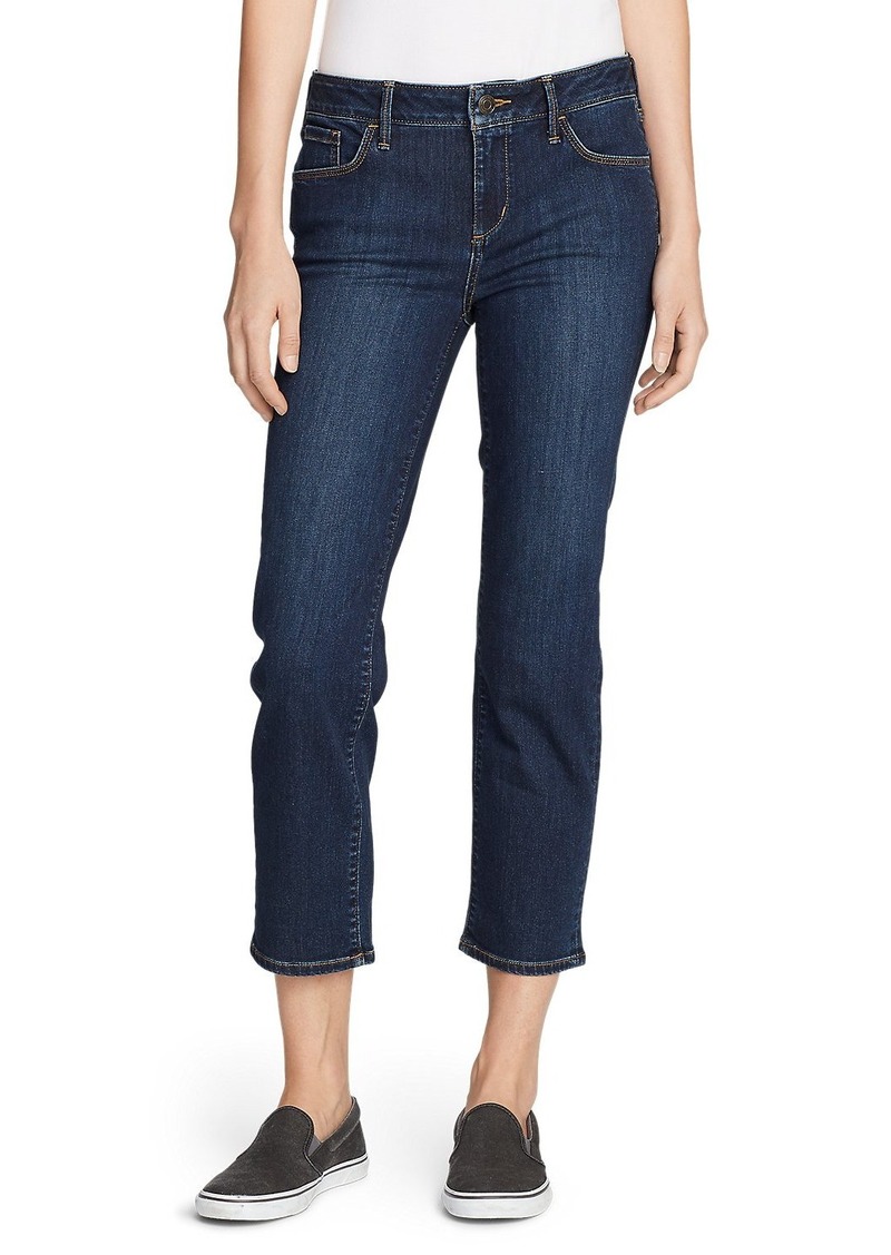 Eddie Bauer Women's Elysian Slim Straight Crop Jeans | Bottoms