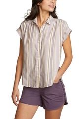 Eddie Bauer Women's Halcyon Short-Sleeve Shirred Shirt