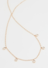 EF Collection 14k 5 Diamond Bezel Choker Necklace
