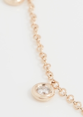 EF Collection 14k 5 Diamond Bezel Choker Necklace