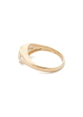 EF Collection 14k Diamond Baguette Signet Ring