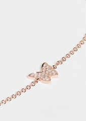 EF Collection 14k Diamond Butterfly Bracelet