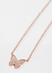 EF Collection 14k Diamond Butterfly Necklace