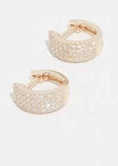 EF Collection 14k Diamond Jumbo Huggie Earrings
