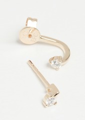 EF Collection 14k Double Prong Set Diamond Earring